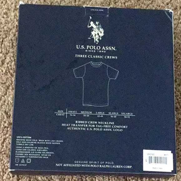 U S POLA ASSN tee shirts NEW Large - Picture 2 of 2